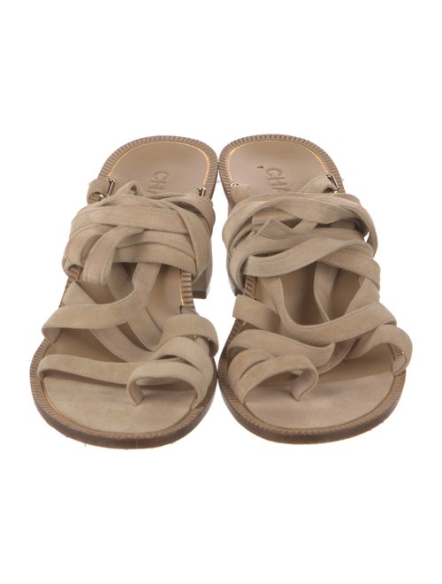 Chanel Gladiator Interlocking CC Logo Sandals