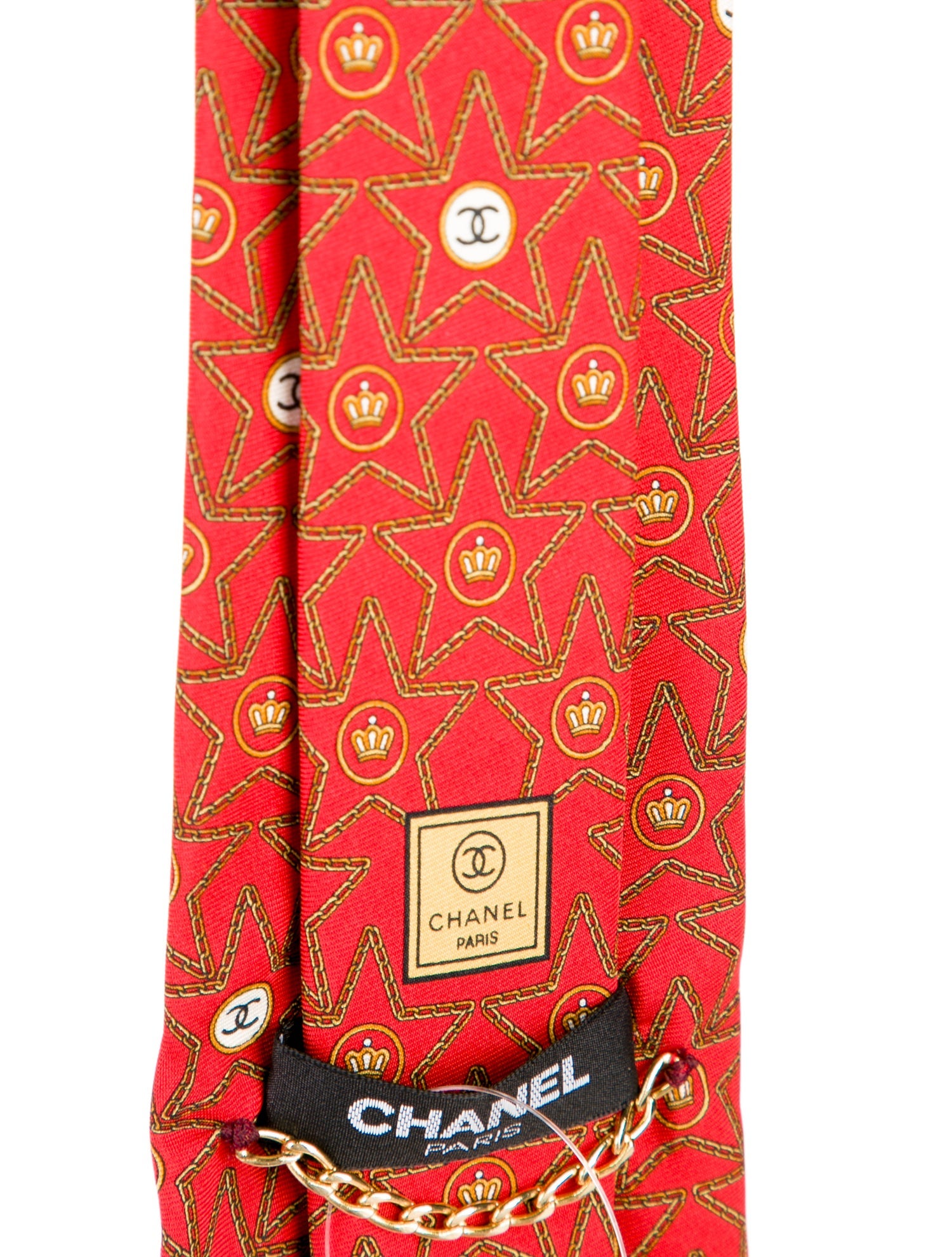 Chanel Crown CC Silk Tie