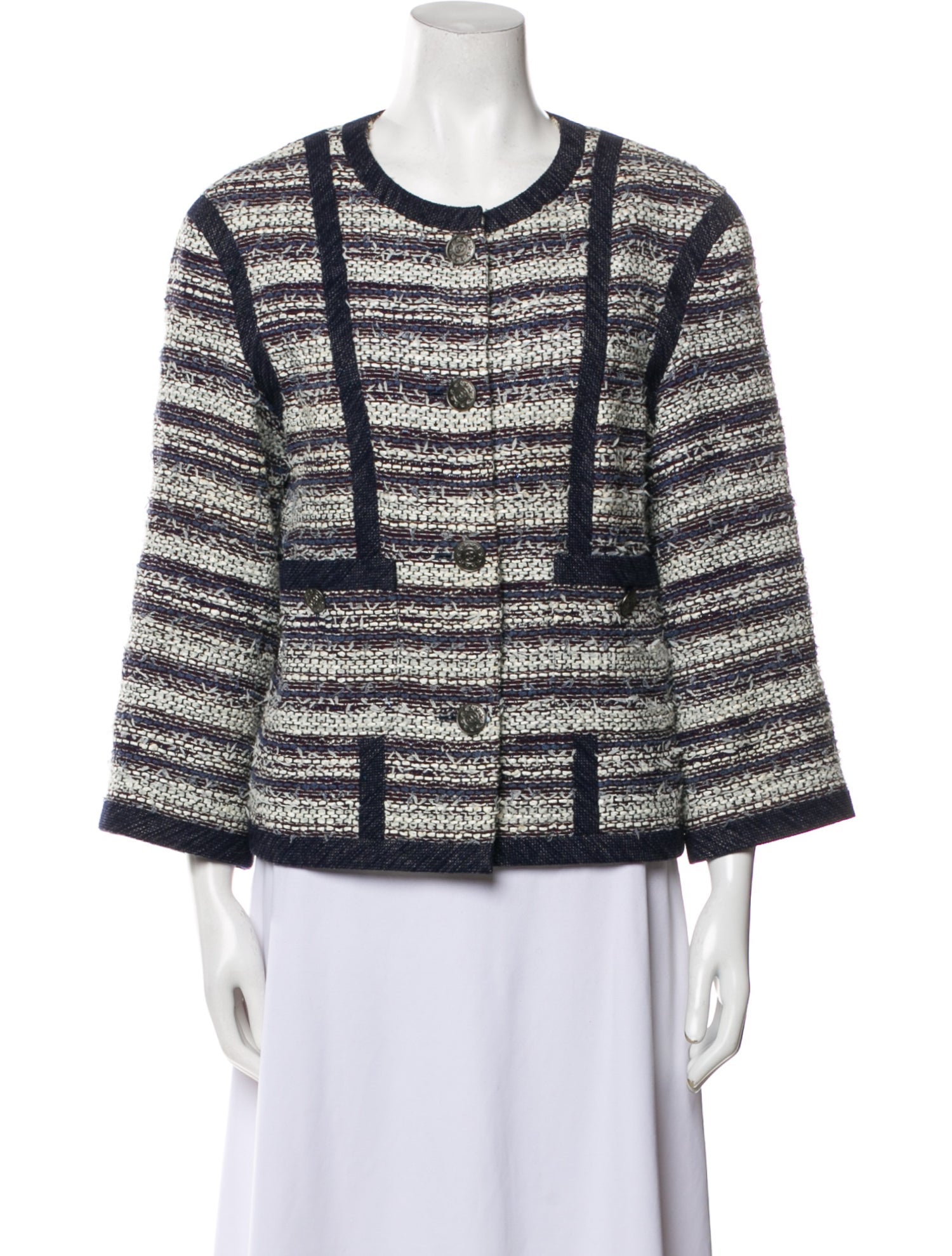 Chanel 2013 Striped Evening Jacket