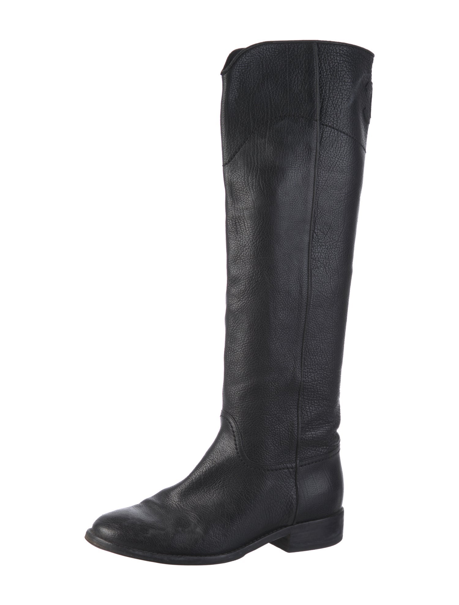 Chanel 2014 Interlocking CC Logo Riding Boots