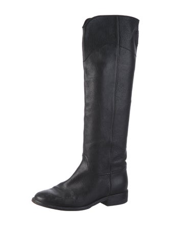 Chanel 2014 Interlocking CC Logo Riding Boots