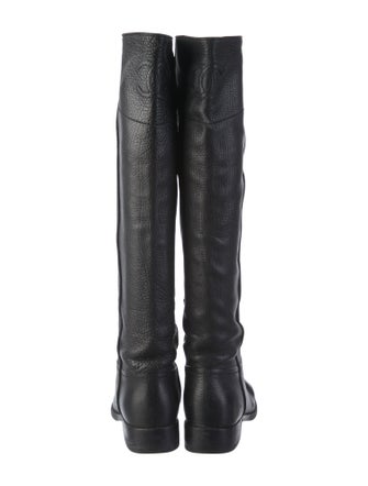 Chanel 2014 Interlocking CC Logo Riding Boots