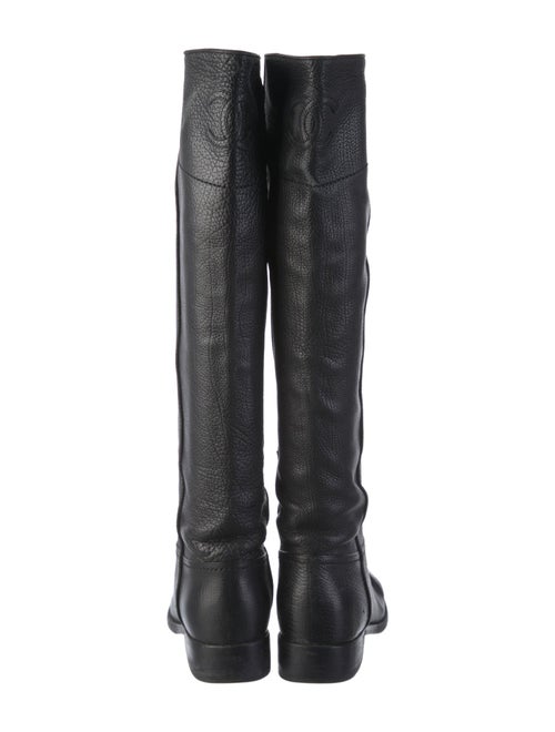 Chanel 2014 Interlocking CC Logo Riding Boots