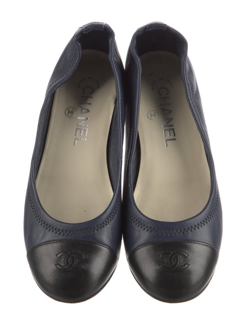 Chanel 2015 Interlocking CC Logo Ballet Flats