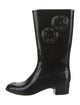 Chanel Interlocking CC Logo Rubber Rain Boots
