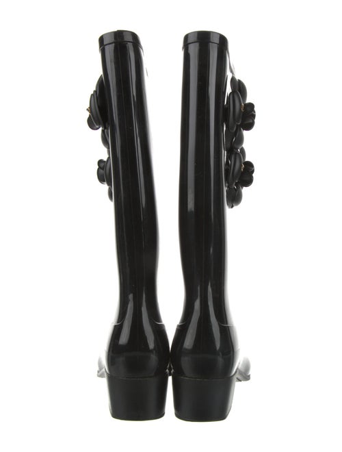 Chanel Interlocking CC Logo Rubber Rain Boots