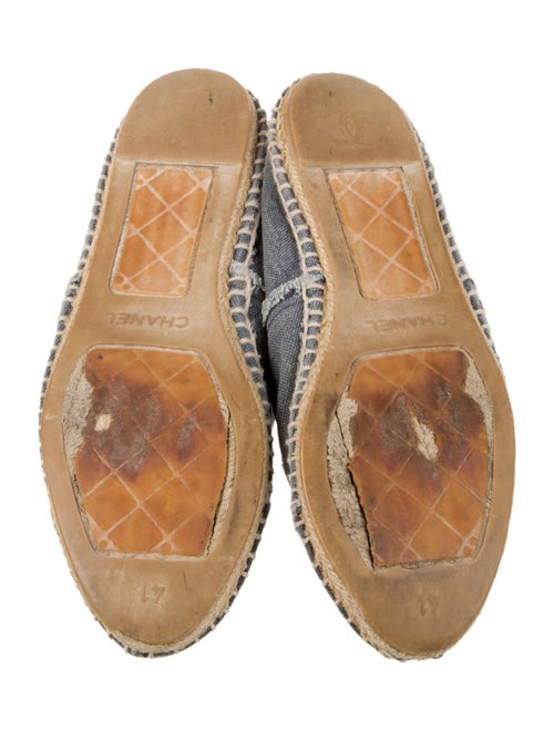 Chanel Interlocking CC Logo Denim Espadrilles