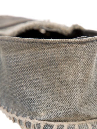 Chanel Interlocking CC Logo Denim Espadrilles