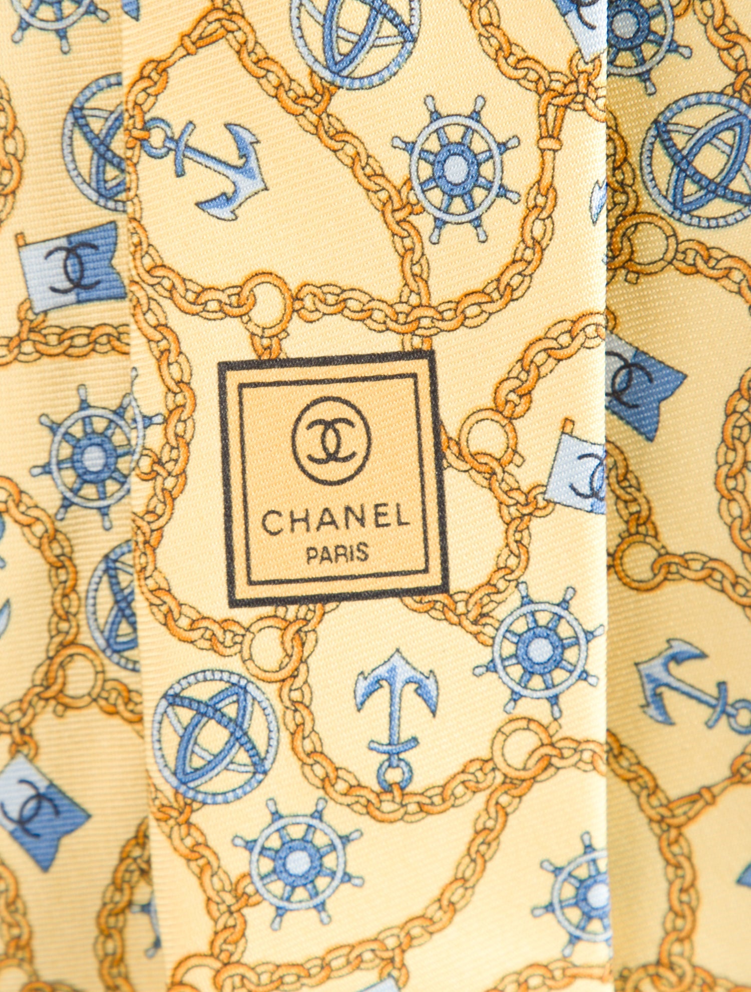 Chanel Anchor Silk Tie