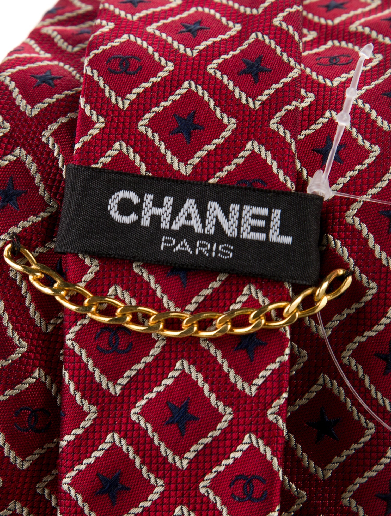 Chanel Star Silk Tie