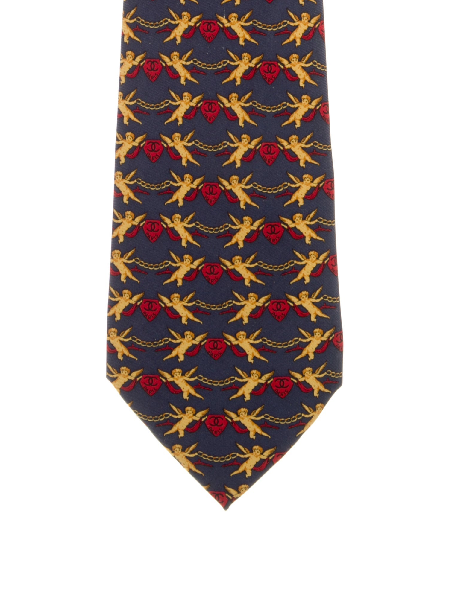 Chanel Cherub Silk Tie
