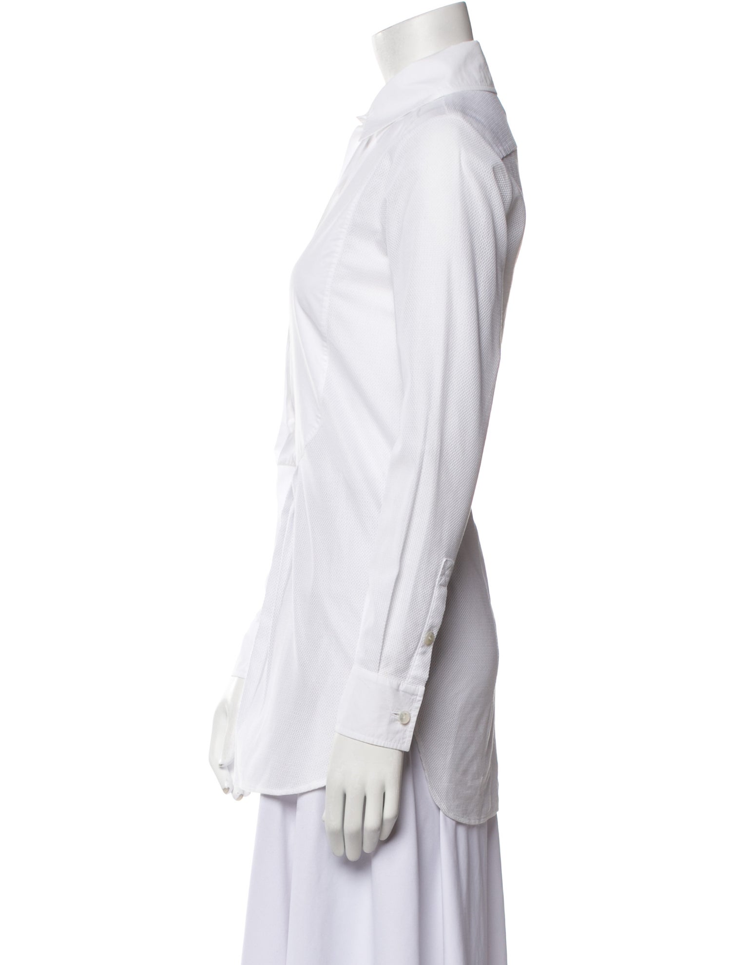 Chanel 2016 Long Sleeve Button-Up Top