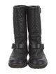 Chanel 2021 Interlocking CC Logo Combat Boots