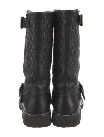 Chanel 2021 Interlocking CC Logo Combat Boots