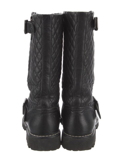 Chanel 2021 Interlocking CC Logo Combat Boots