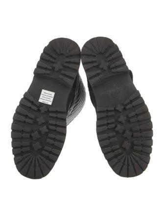 Chanel 2021 Interlocking CC Logo Combat Boots