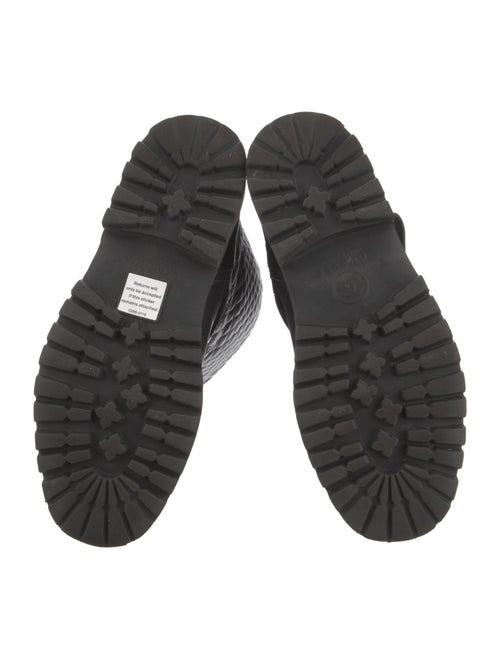 Chanel 2021 Interlocking CC Logo Combat Boots