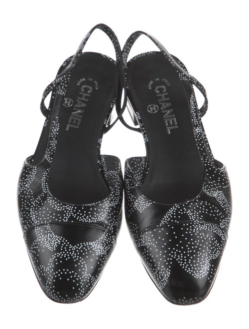 Chanel 2023 Interlocking CC Logo Slingback Flats