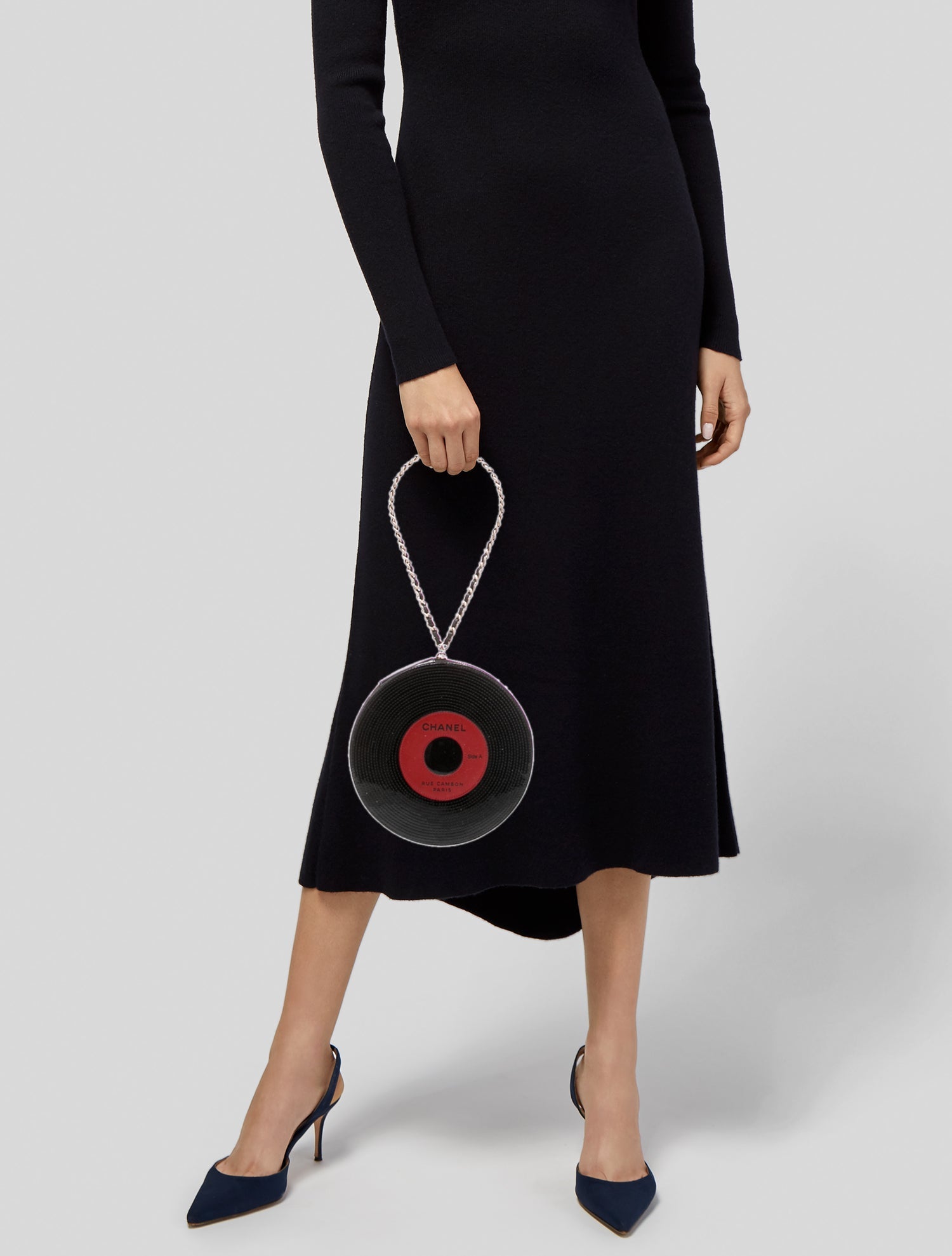 Chanel Vinyl Record Clutch
