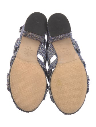 Chanel 2018 Interlocking CC Logo Gladiator Sandals