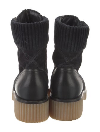 Chanel 2020 Interlocking CC Logo Combat Boots