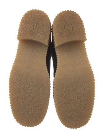 Chanel 2020 Interlocking CC Logo Combat Boots