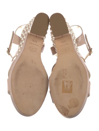 Chanel 2019 Interlocking CC Logo Sandals