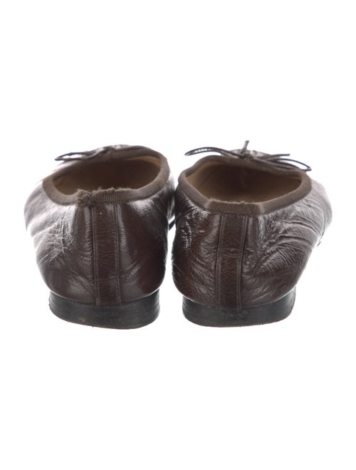 Chanel Interlocking CC Logo Patent Leather Flats