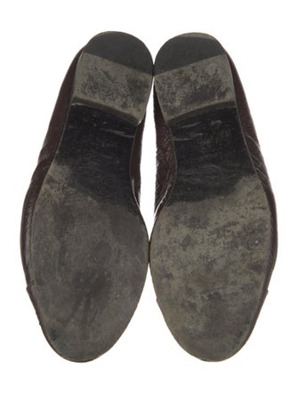 Chanel Interlocking CC Logo Patent Leather Flats