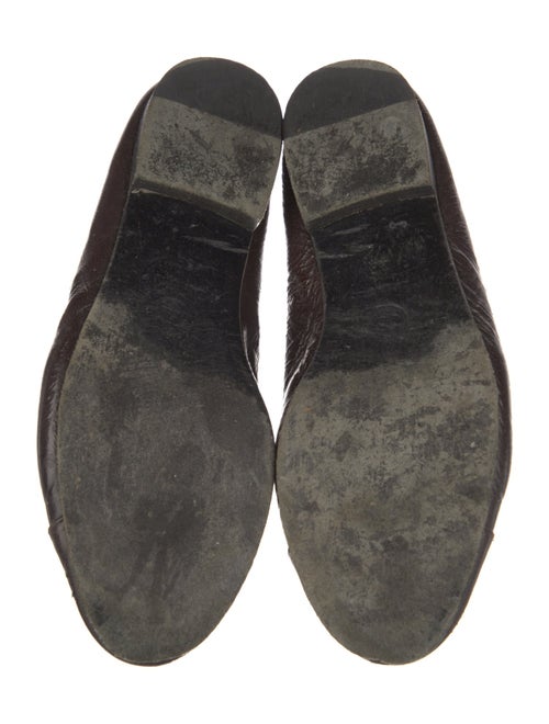 Chanel Interlocking CC Logo Patent Leather Flats