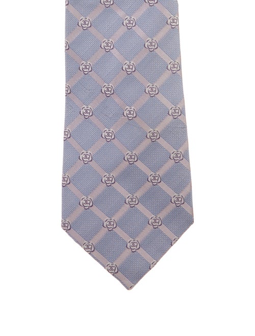Chanel CC Camellia Printed Tie