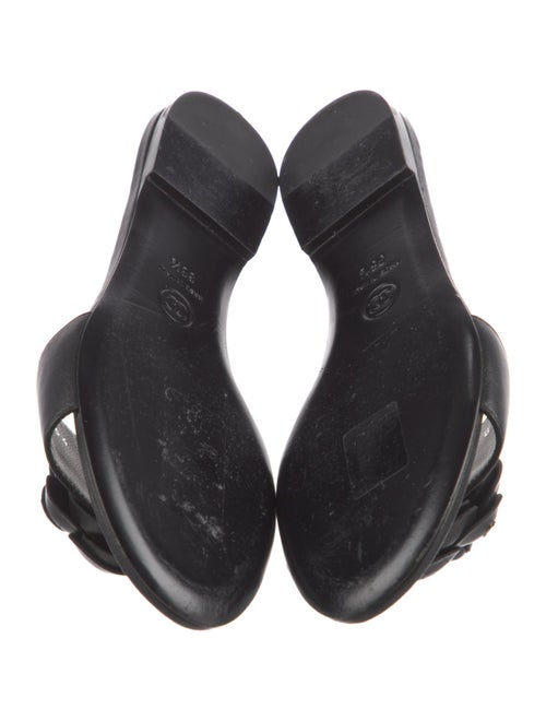 Chanel Interlocking CC Logo Lambskin Slides