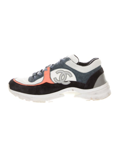 Chanel Interlocking CC Logo Nylon Sneakers