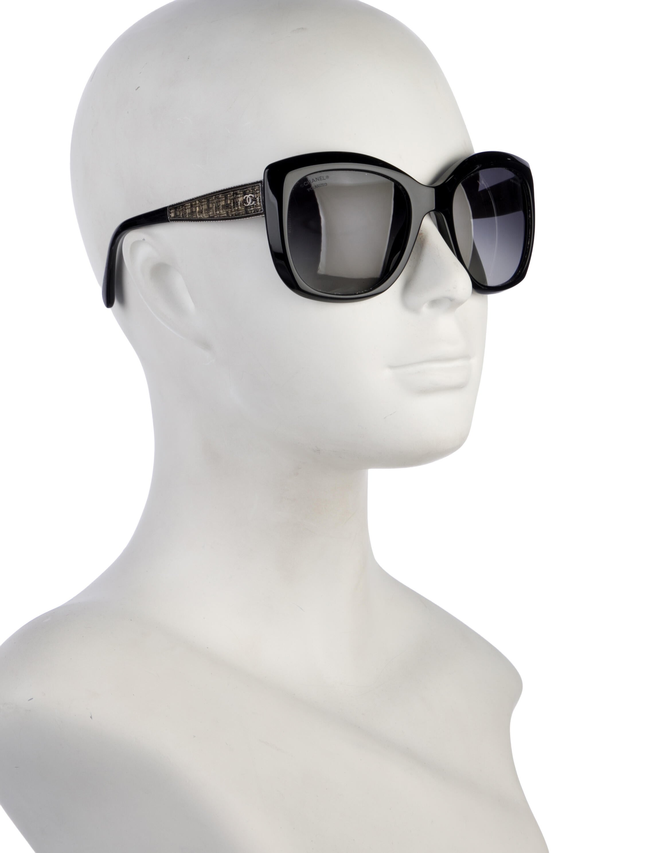 Chanel Interlocking CC Logo Oversize Sunglasses