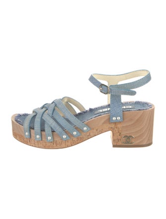 Chanel 2018 Interlocking CC Logo Gladiator Sandals