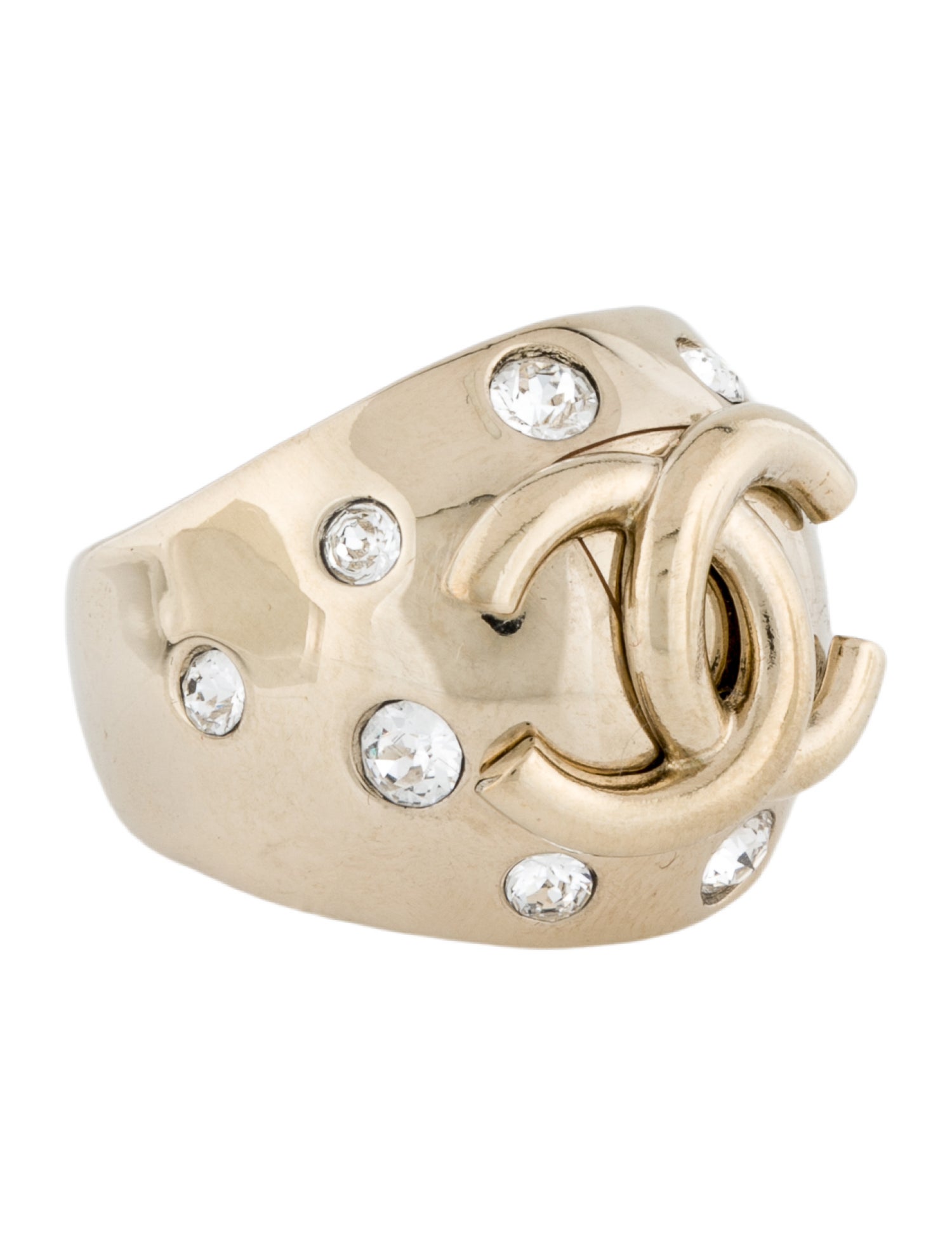 Chanel 2024 Strass CC Ring