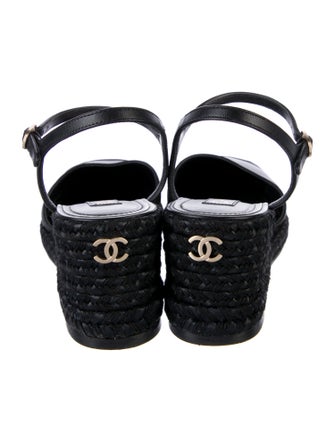 Chanel 2023 Interlocking CC Logo Espadrilles