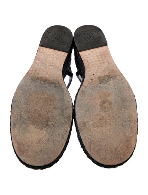 Chanel 2023 Interlocking CC Logo Espadrilles