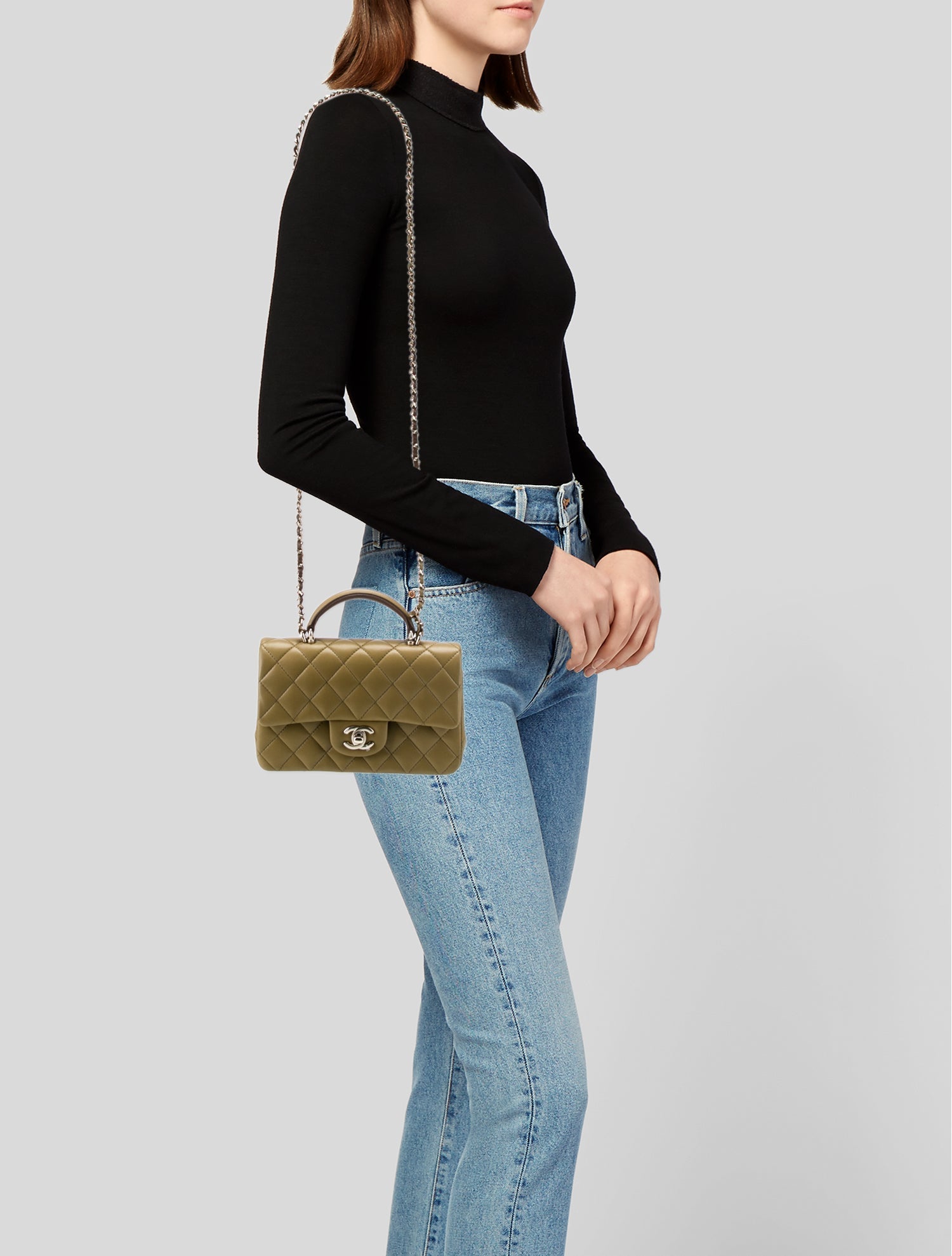 Chanel 2023 Rectangular Mini Top Handle Flap Bag w/Tags