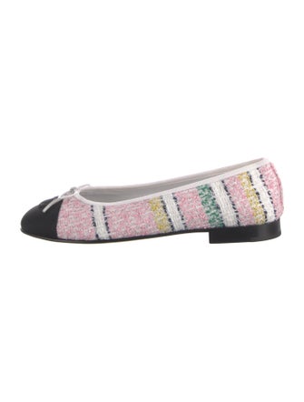 Chanel 2024 Interlocking CC Logo Ballet Flats