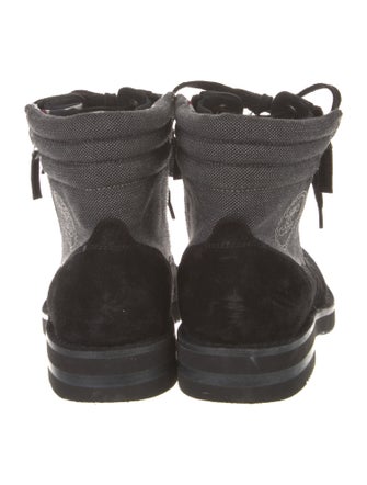 Chanel 2015 Interlocking CC Logo Combat Boots