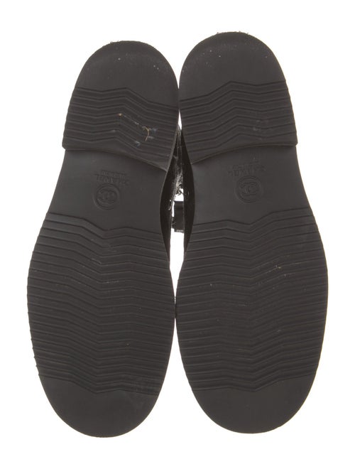 Chanel 2015 Interlocking CC Logo Combat Boots