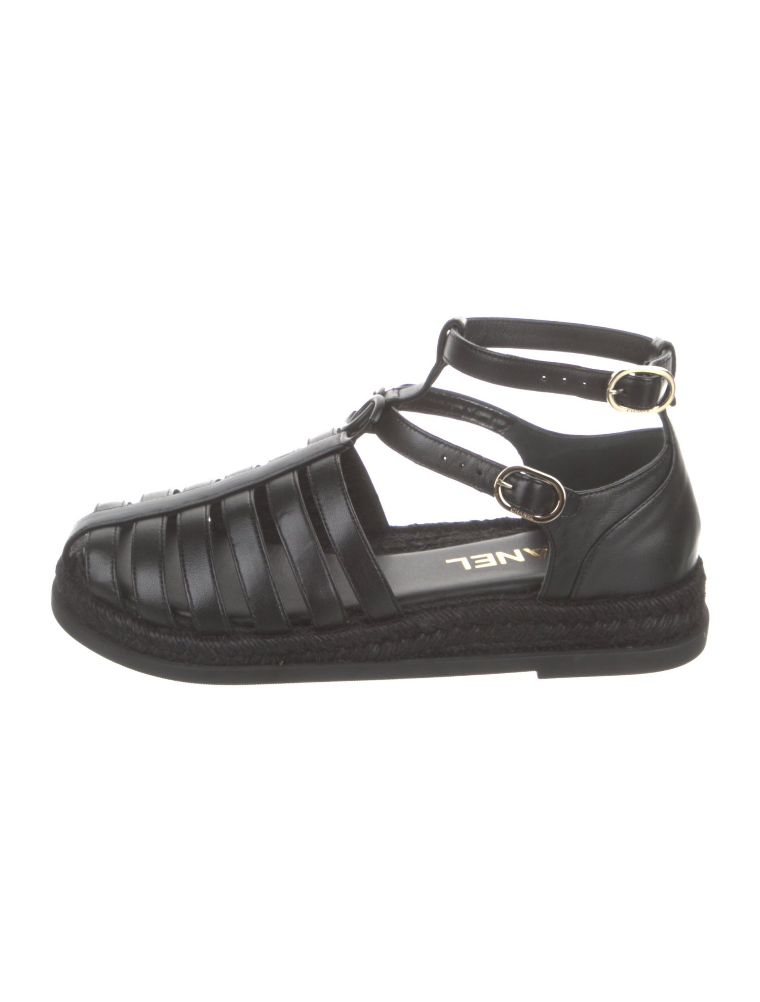 Chanel 2024 Interlocking CC Logo Gladiator Sandals