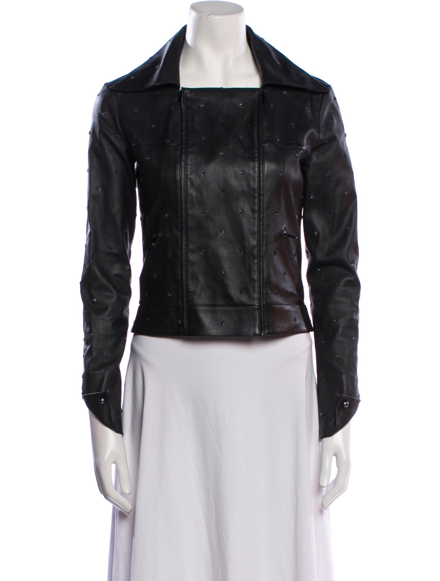 Chanel 2017 Leather Biker Jacket