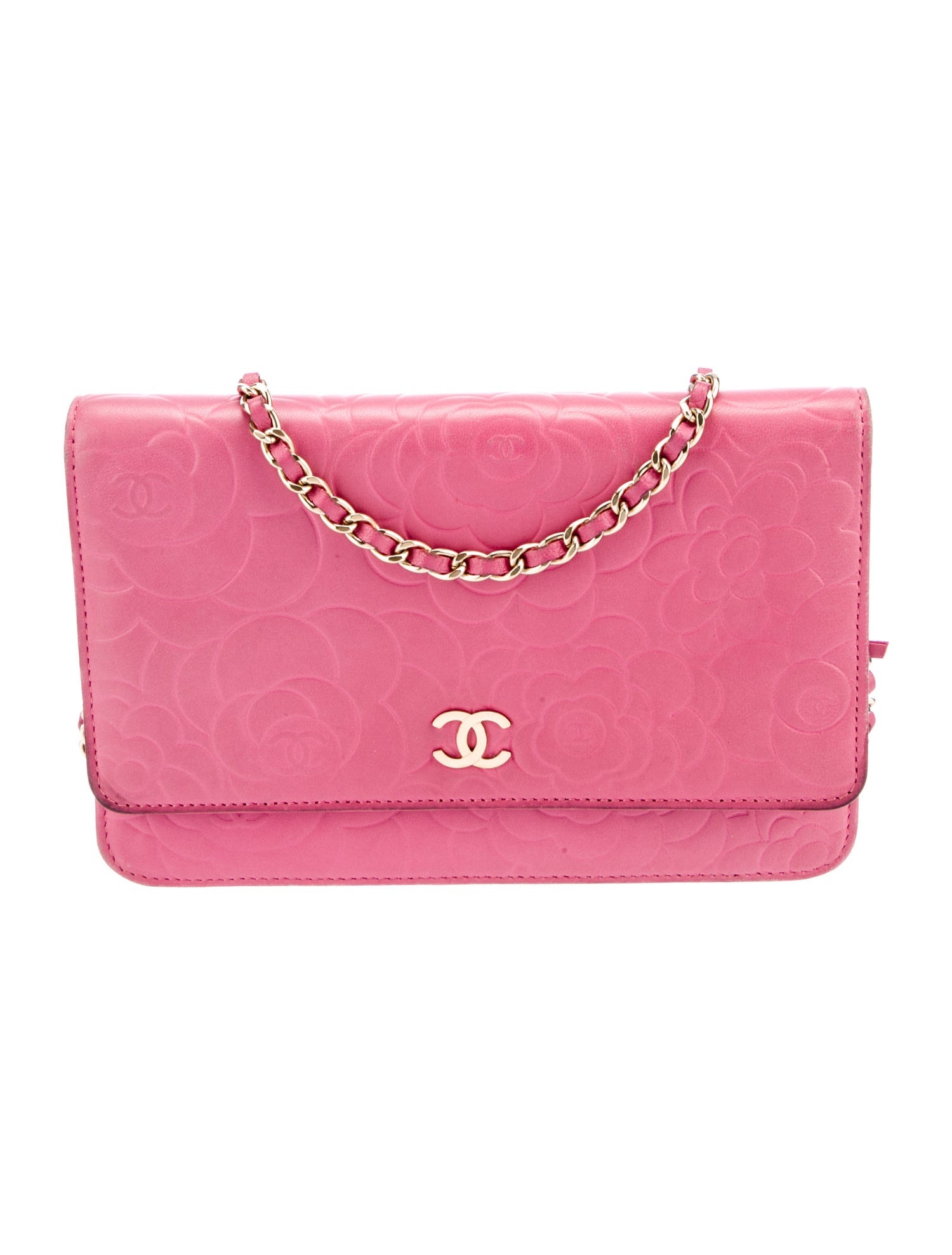 Chanel Camellia Wallet On Chain