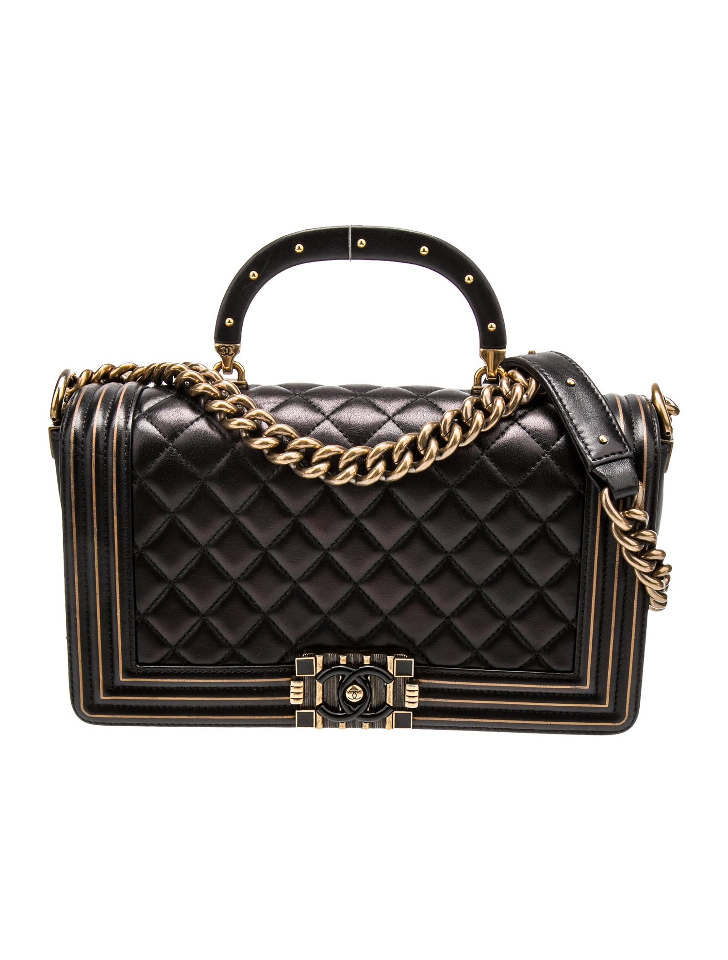 ショルダーバッグ・ポシェット × ヴィンテージ(中古) Chanel Boy Bag Medium Chanel Boy Bag: Elegant Off-White Leather