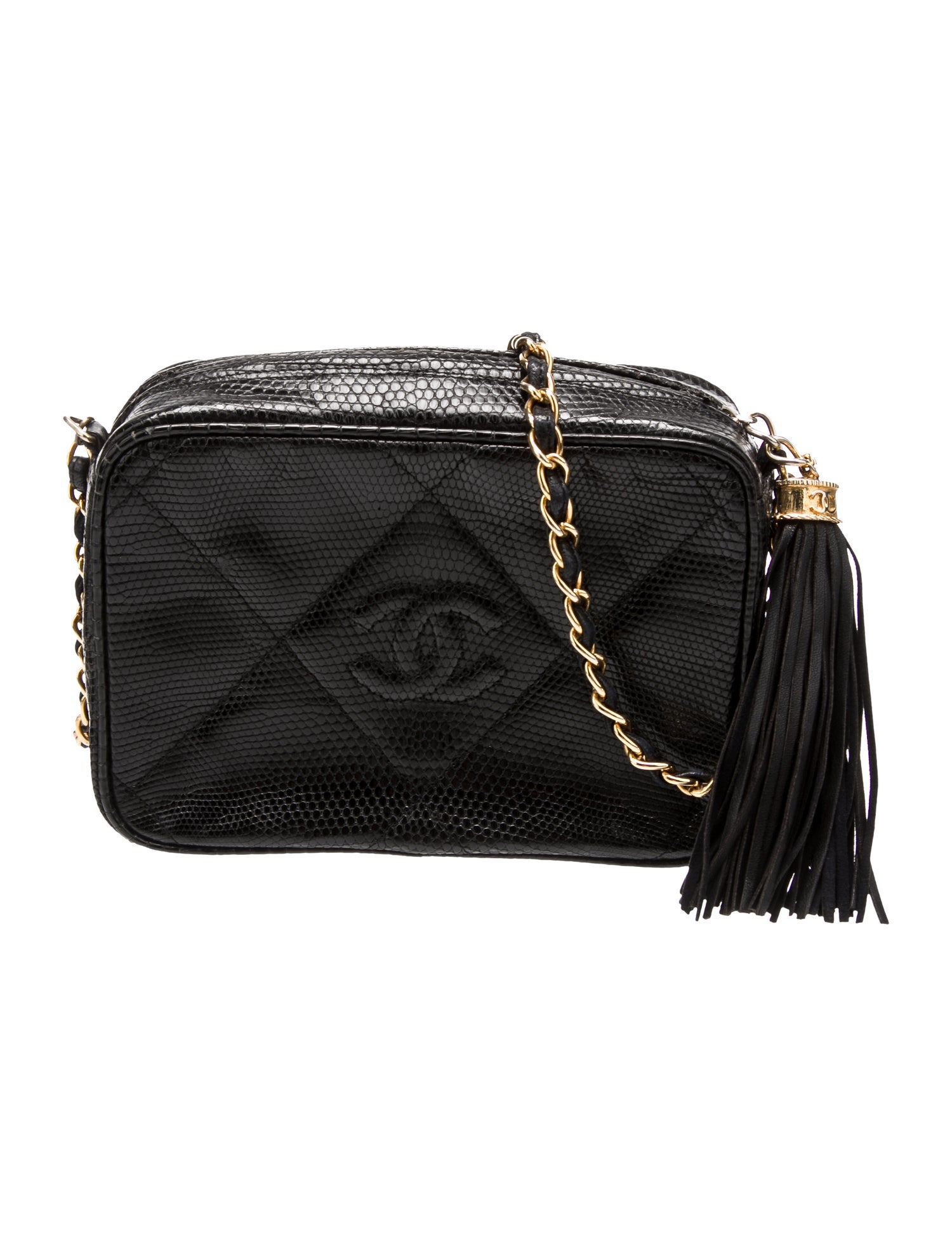 Chanel Lizard Tassel Camera Bag
