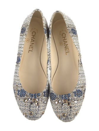 Chanel 2012 Interlocking CC Logo Flats