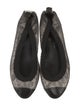Chanel Interlocking CC Logo Leather Ballet Flats