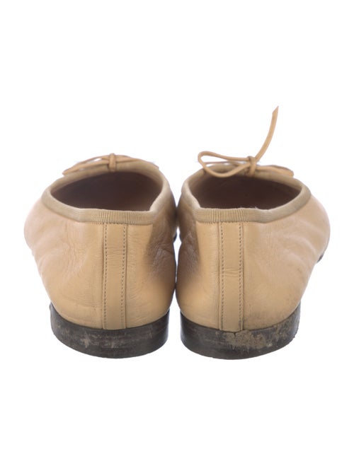 Chanel Interlocking CC Logo Leather Flats